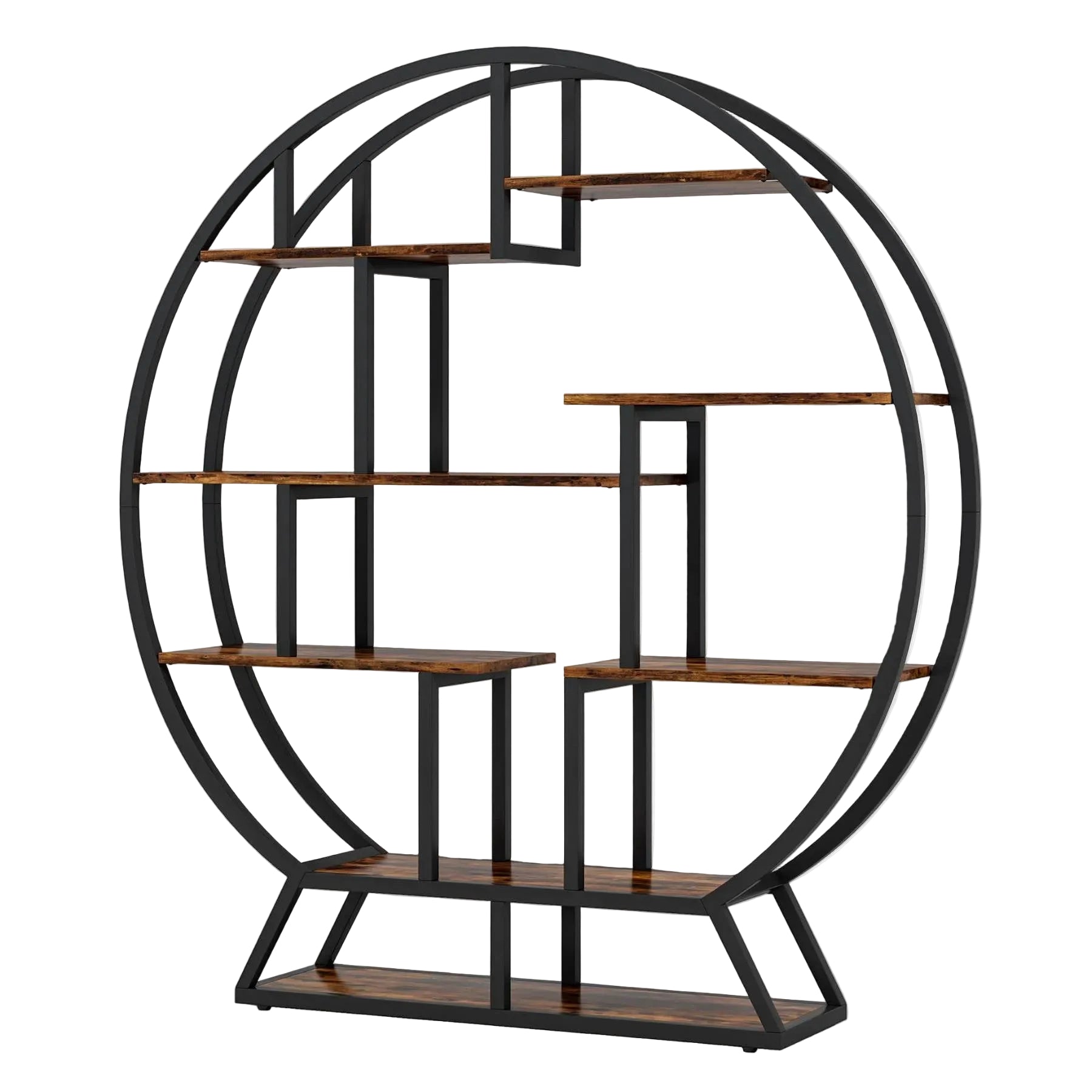 63" Round Plant Stand, Flower Pot Plant Rack with 8 Shelves