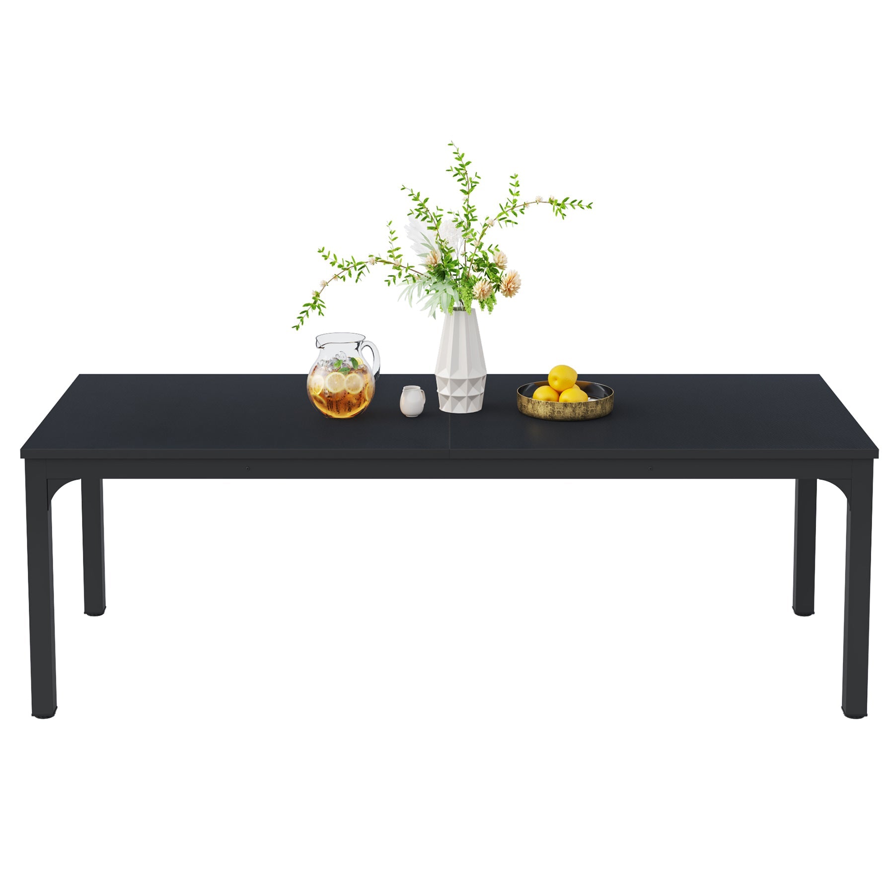 78" Rectangular Dining Table, Long Kitchen Table for 6-8 People