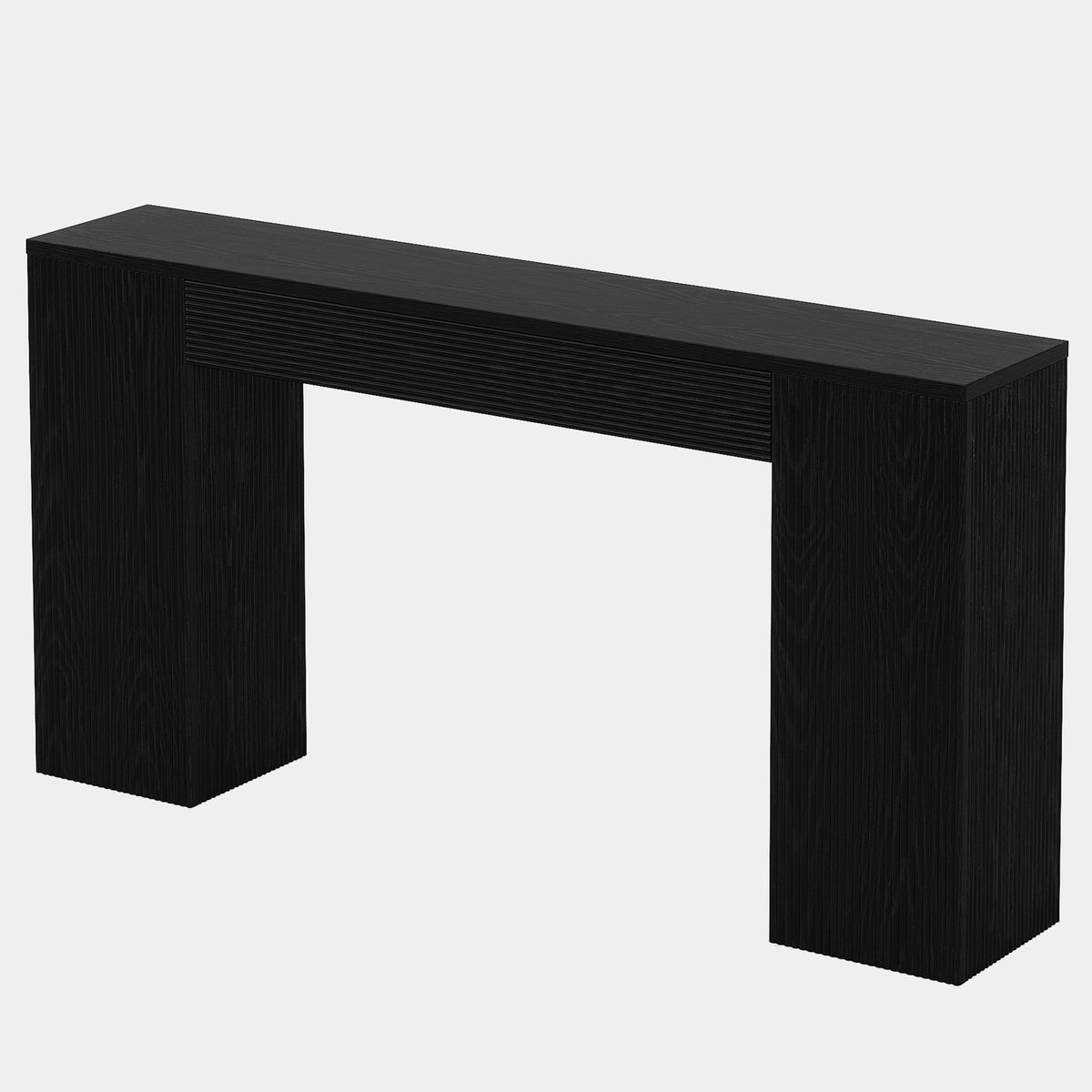 160cm Console Table, Fluted Entryway Sofa Table Behind Couch for Living Room