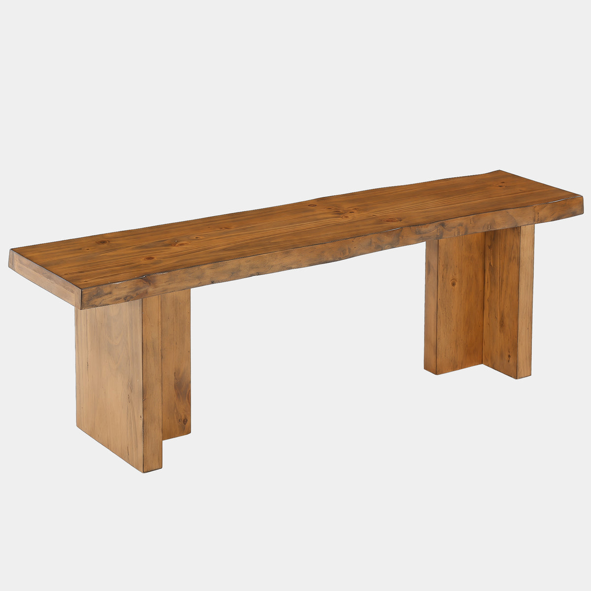 140cm Entryway Bench, Solid Wood Shoe Bench for Hallway & Living Room