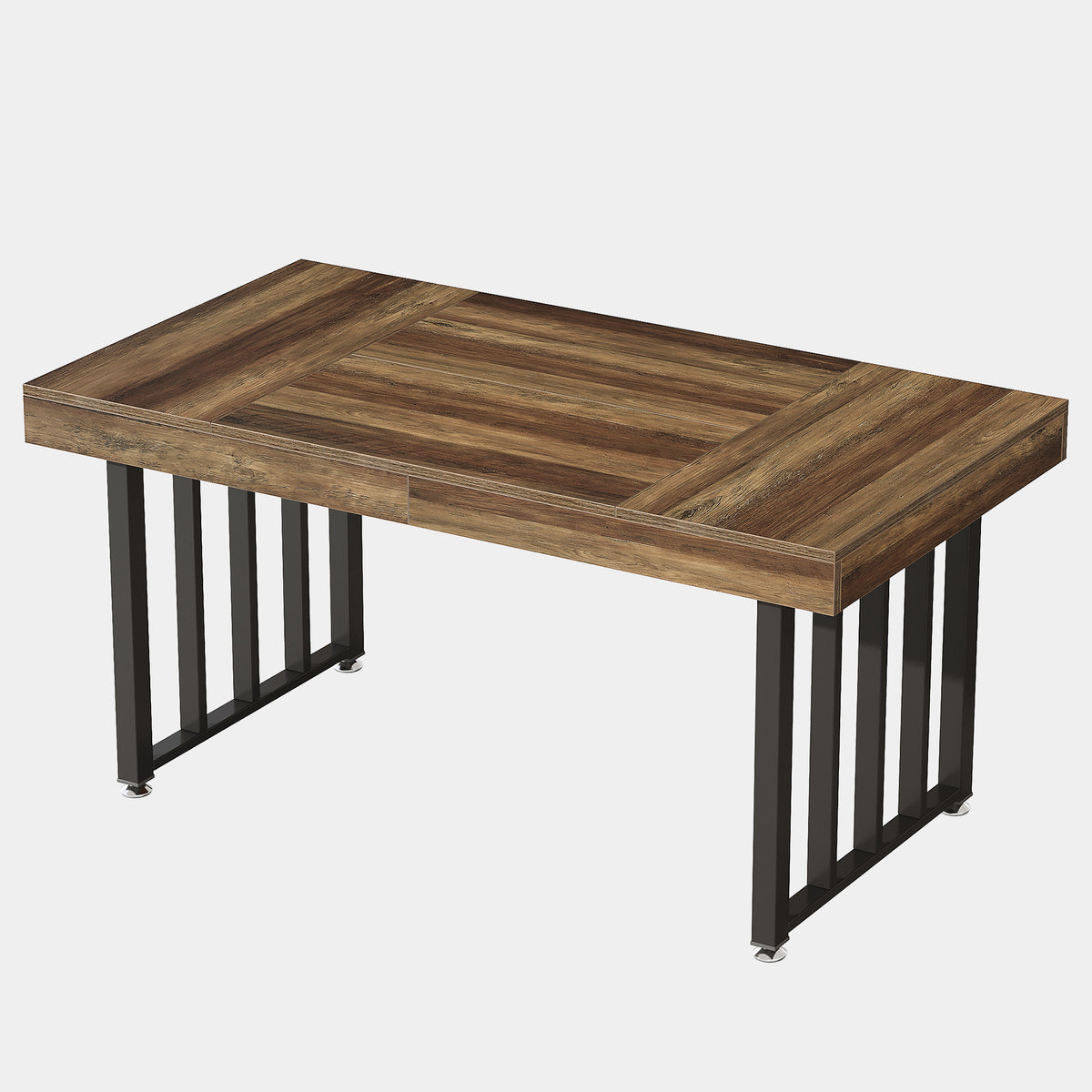 140cm Computer Desk, Industrial Wood & Metal Frame for Home Office