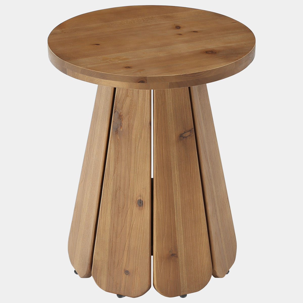 50cm Round End Table, Mid Century Accent Table for Living Room