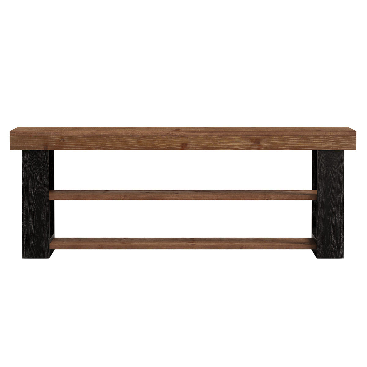 160cm TV Stand, Farmhouse Solid Wood Media Console for 65-70" TVs