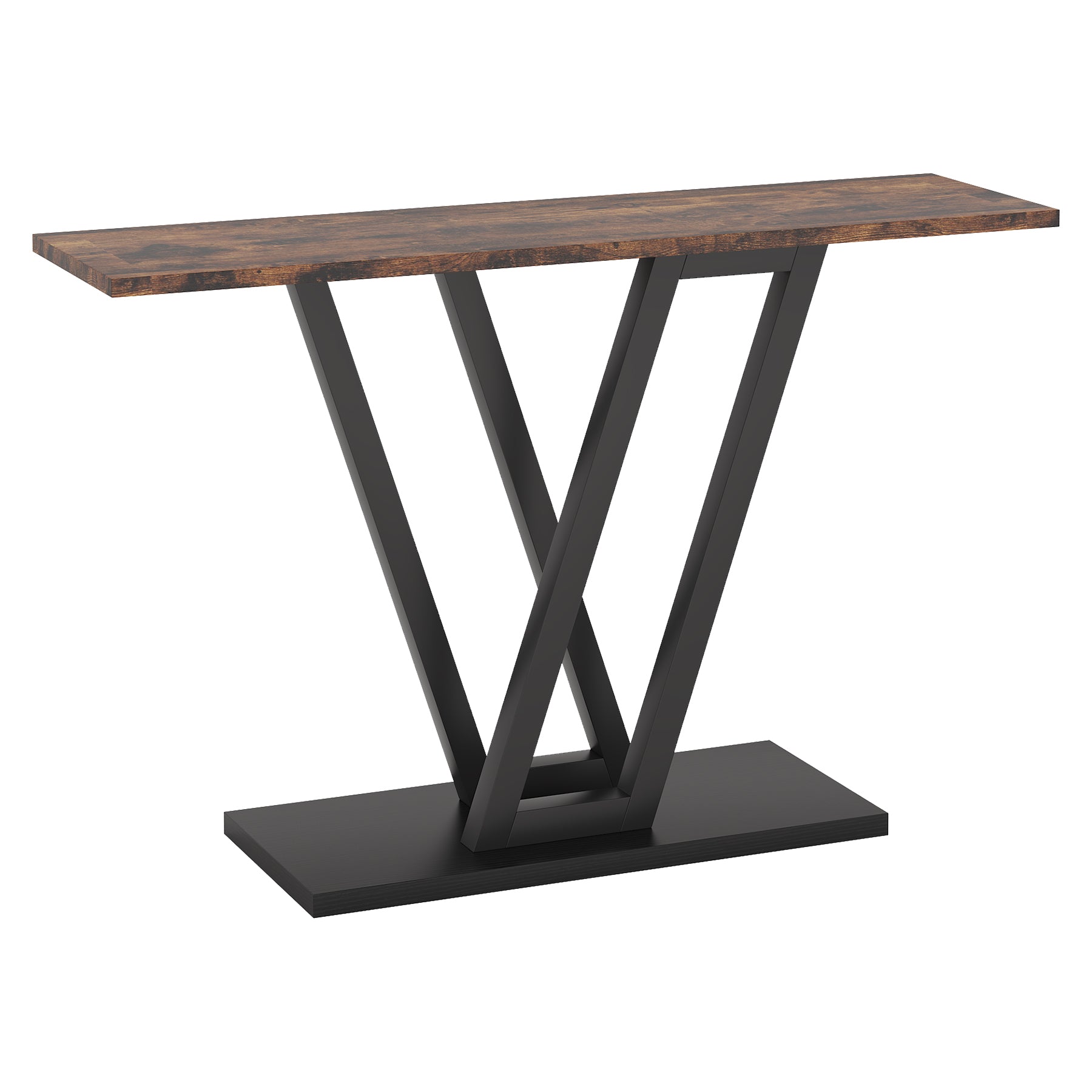 43" Gold Console Table, Modern Hallway Table Entryway Tables Narrow Sofa Table for Living Room