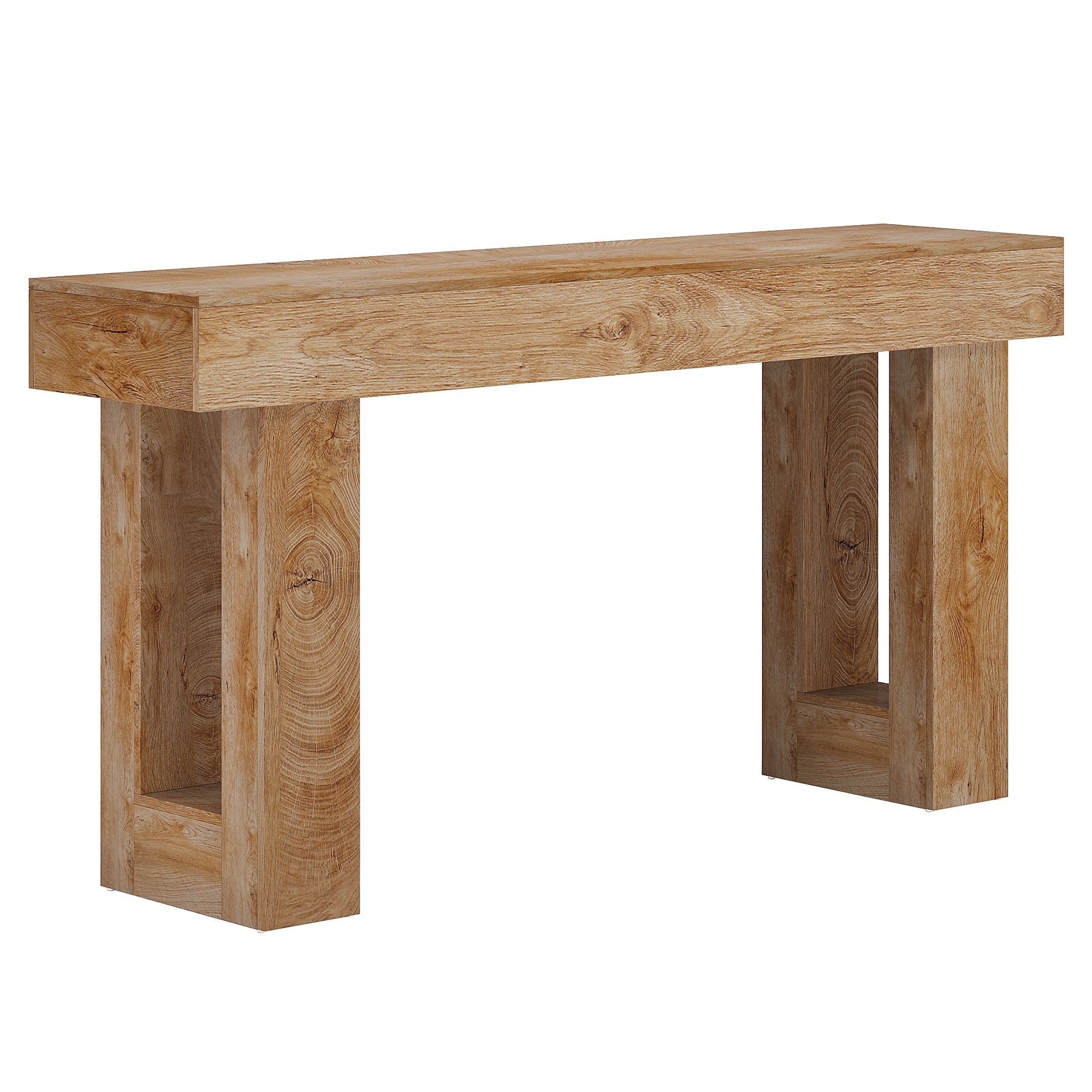63" Farmhouse Console Table with Durable Design for Entryway and Living Room