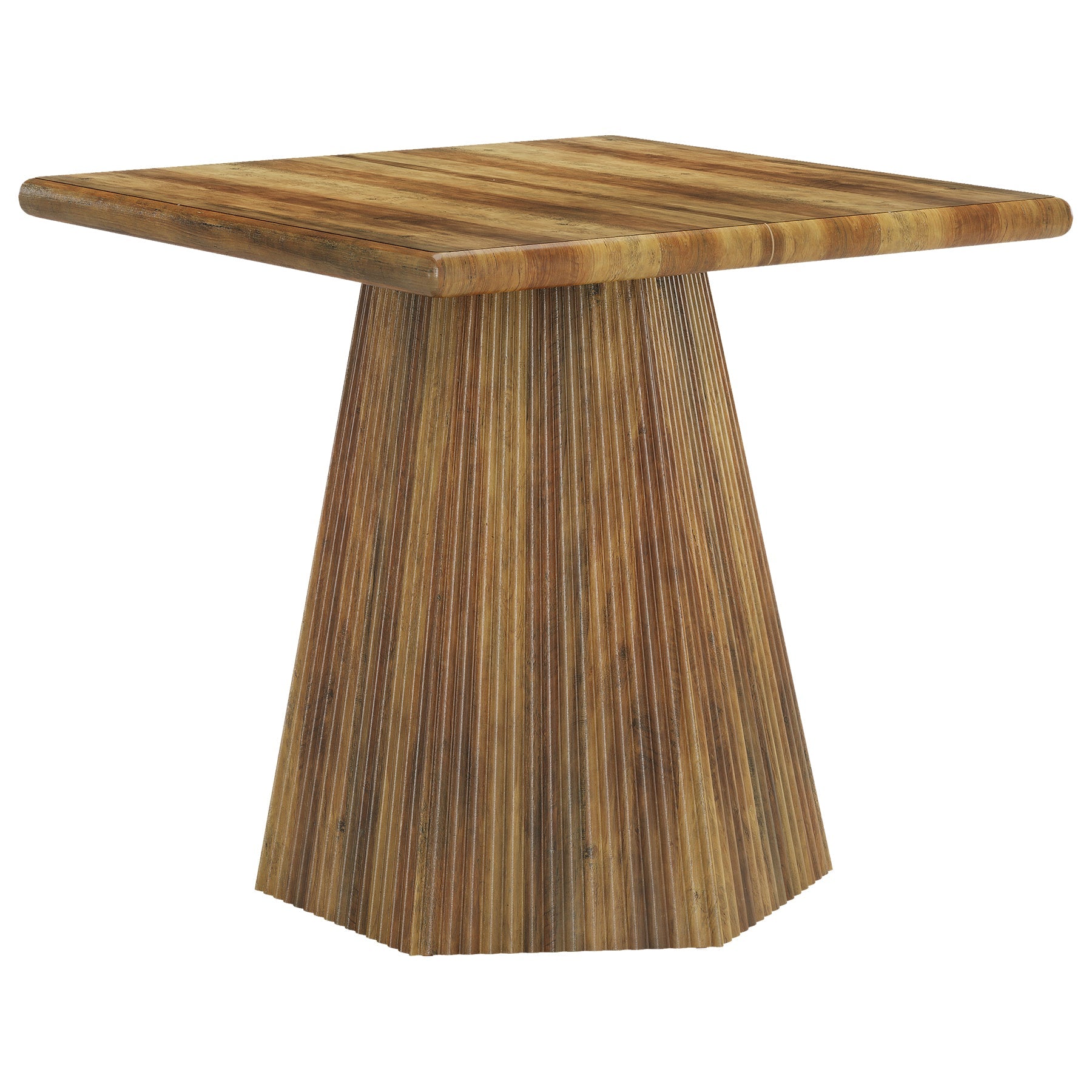 31.5" Square Dining Table for 4, Kitchen Table with Sturdy Pedestal Base