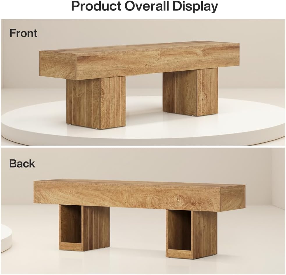 55.1“ TV Stand for 55-Inch TVs with 300 lb Capacity, Farmhouse Media Console for Living Room