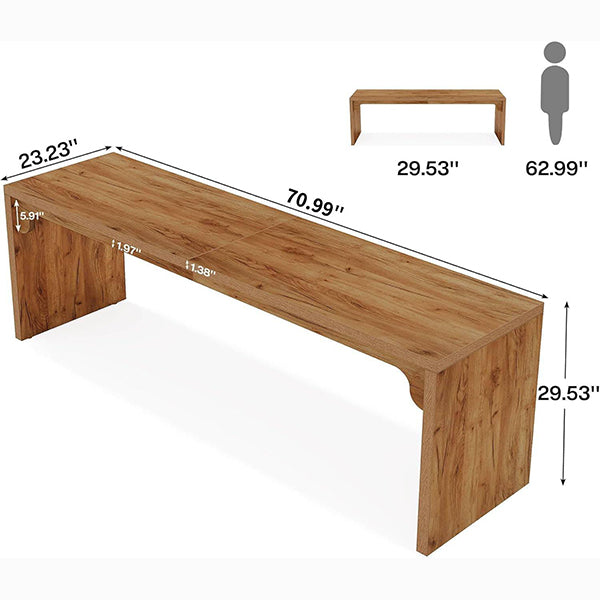 180 cm Double Desk, Long Computer Desk for Home Office and Office