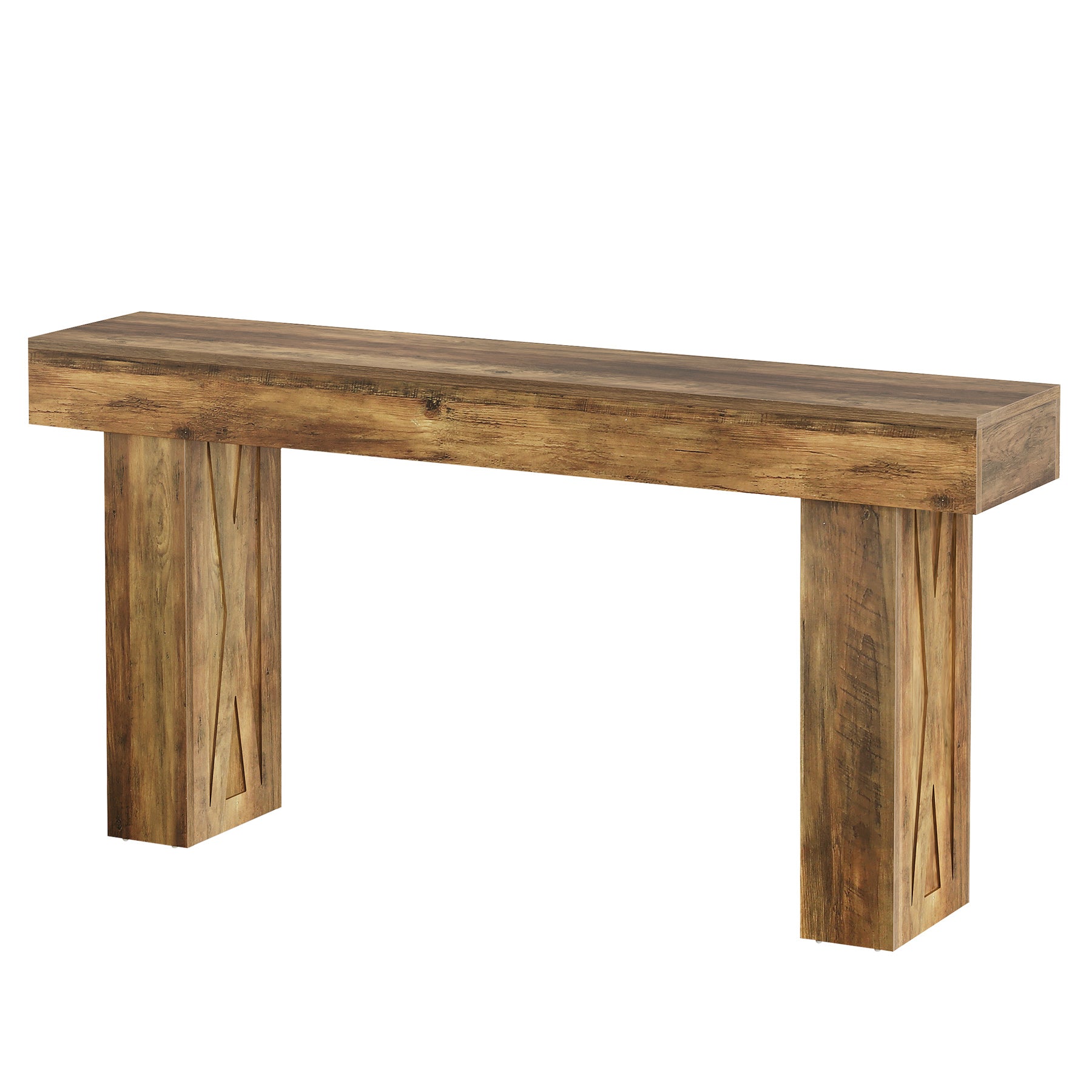 63" Narrow Console Table, Modern Sofa Table for Entryway Living Room