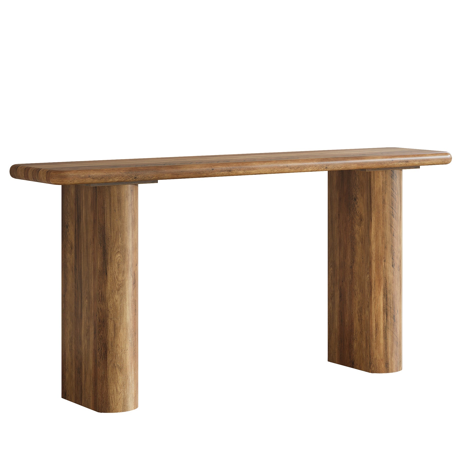 63" Console Table, Wooden Sofa Table Entryway Tables Tribesigns