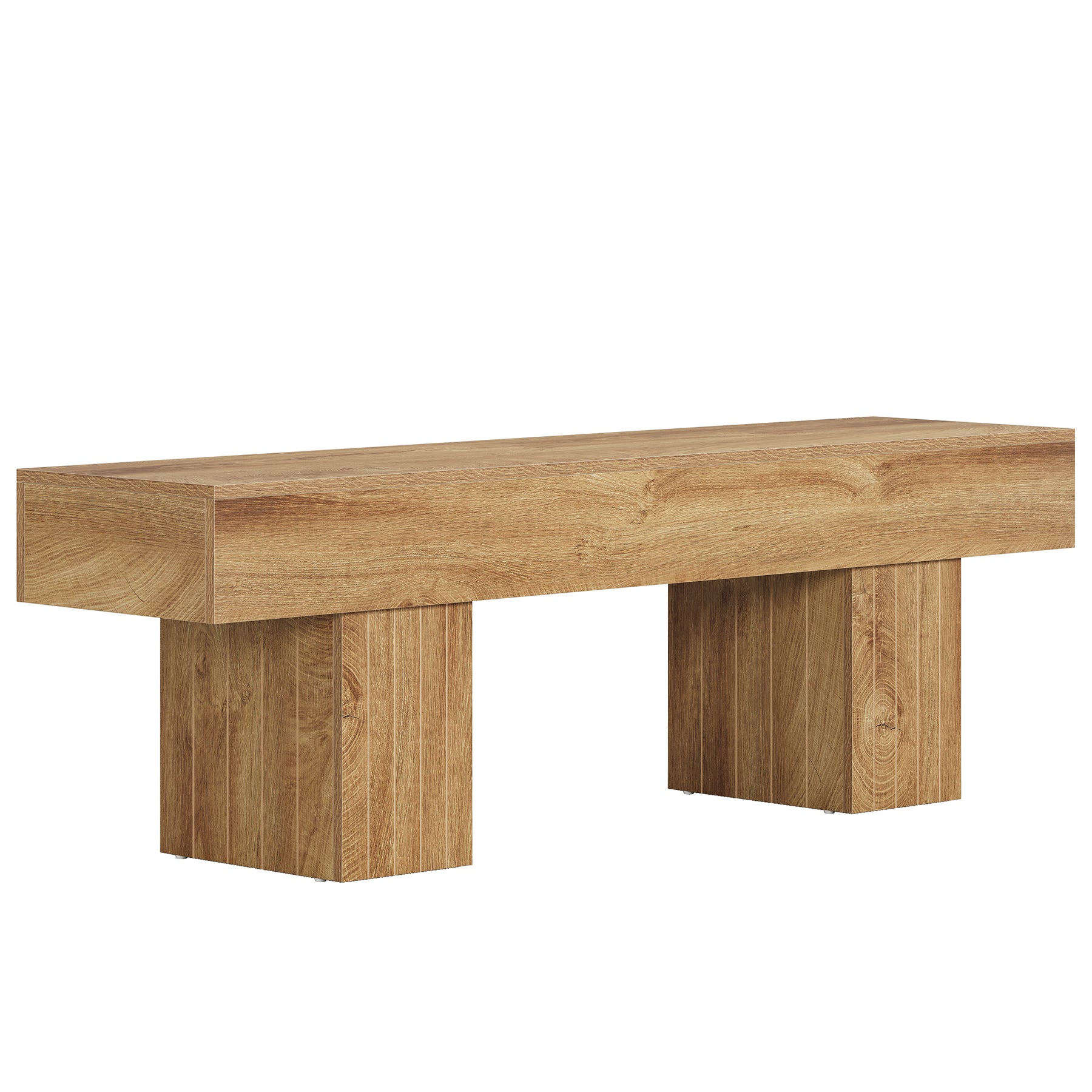 55.1“ TV Stand for 55-Inch TVs with 300 lb Capacity, Farmhouse Media Console for Living Room
