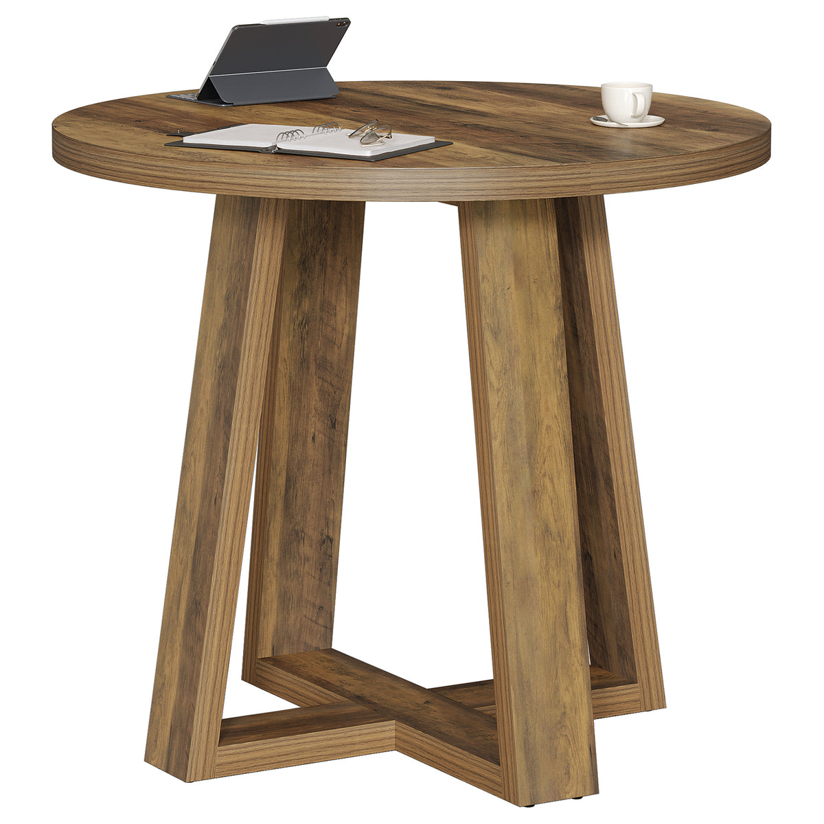 80cm Conference Table, Farmhouse Home Office Meeting Desk for 2-4