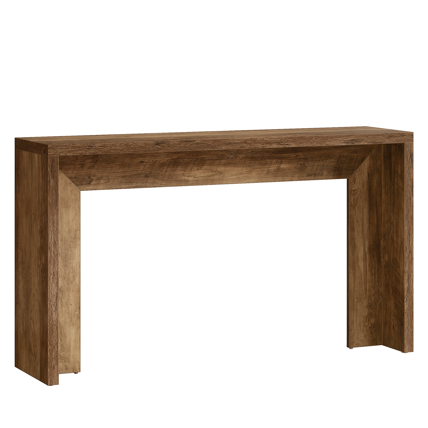 55" Rustic Console Table, Farmhouse Sofa Table Hallway Table