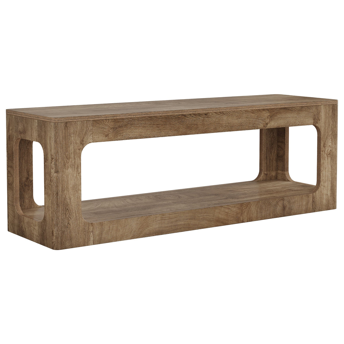 160cm TV Stand, 2-Tier Entertainment Center for 55/60/65/75-Inch TVs