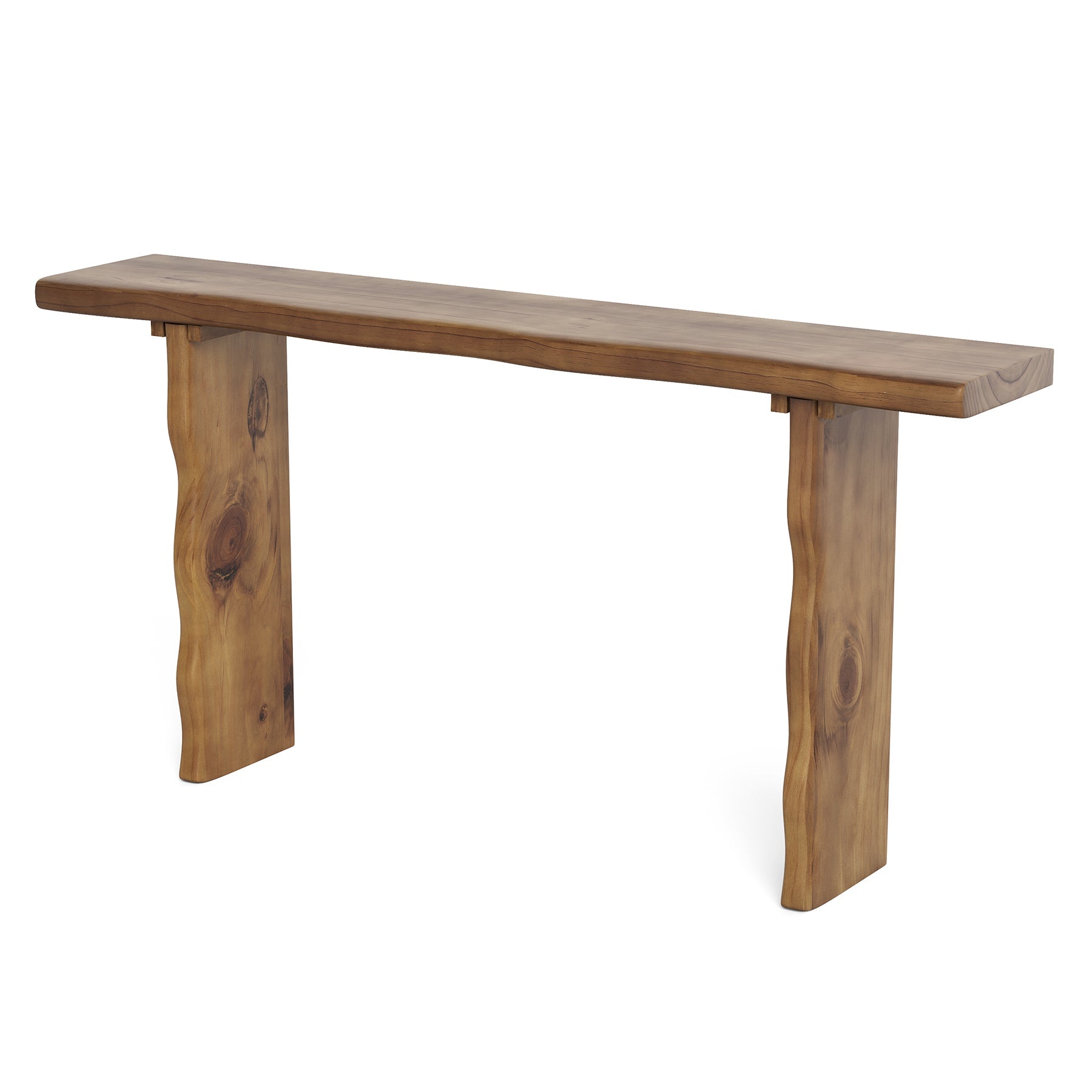 160cm Solid Wood Console Table, Farmhouse Narrow Sofa & Entryway Table for Behind Couch or Hallway