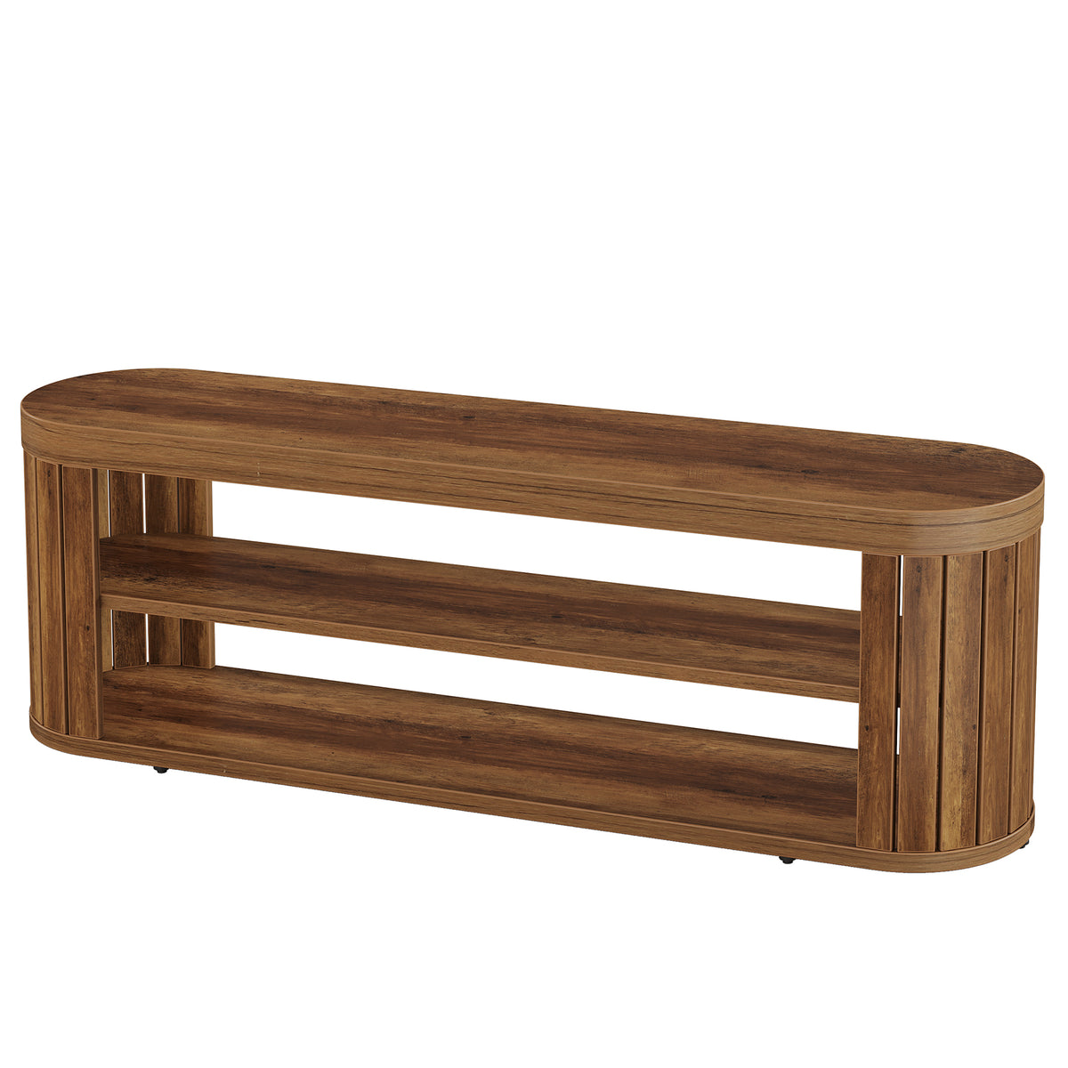 120cm TV Stand, 2-Tier Open Storage for TVs up to 55"