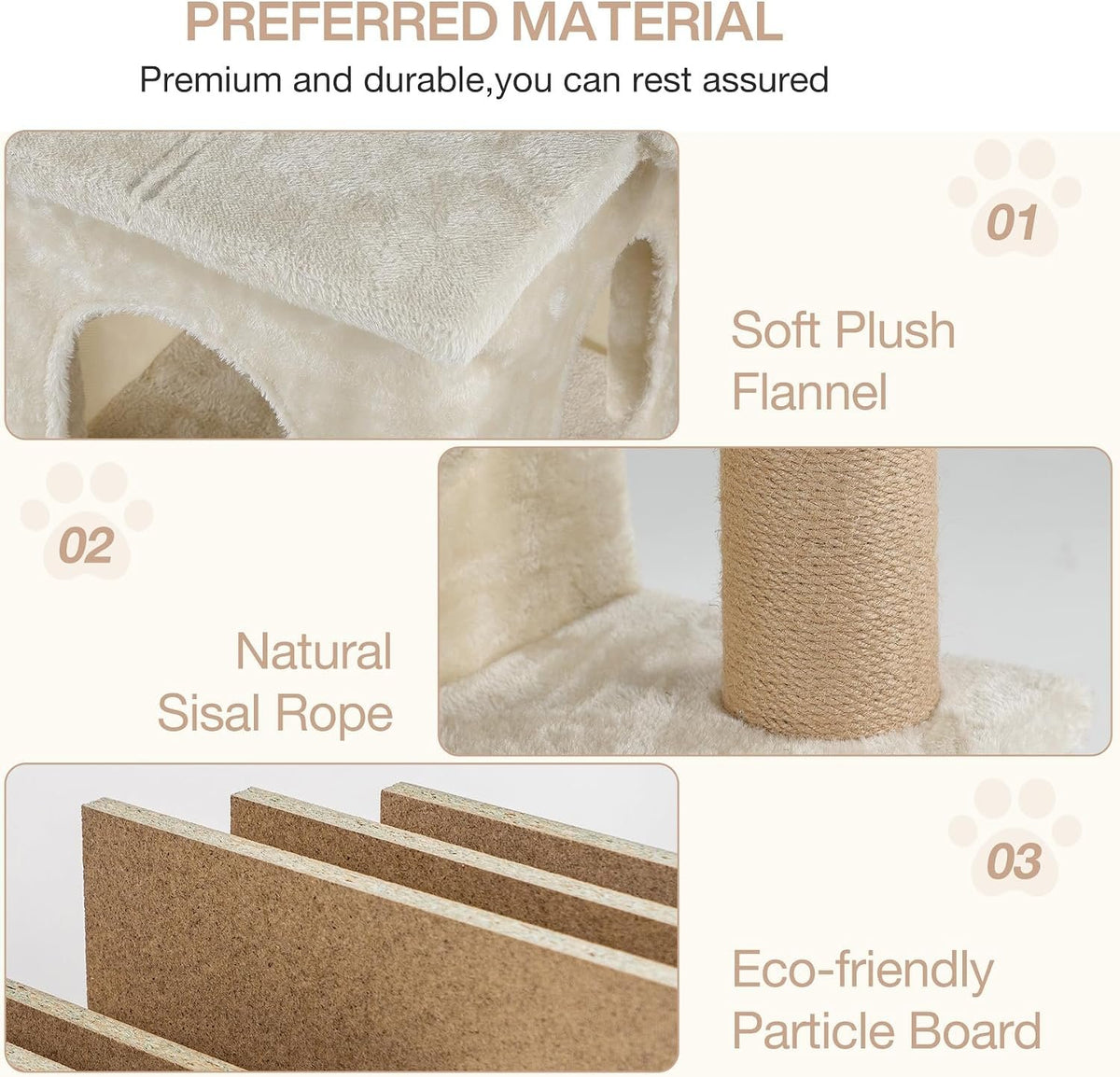 150cm Cat Tree, 2 Plush Condos & Sisal Posts for Multiple Cats
