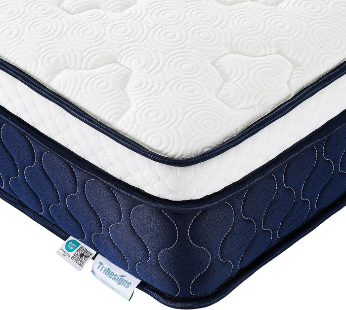 Tribesigns 9-zone pocket spring mattress with memory foam and a Lyocell cover