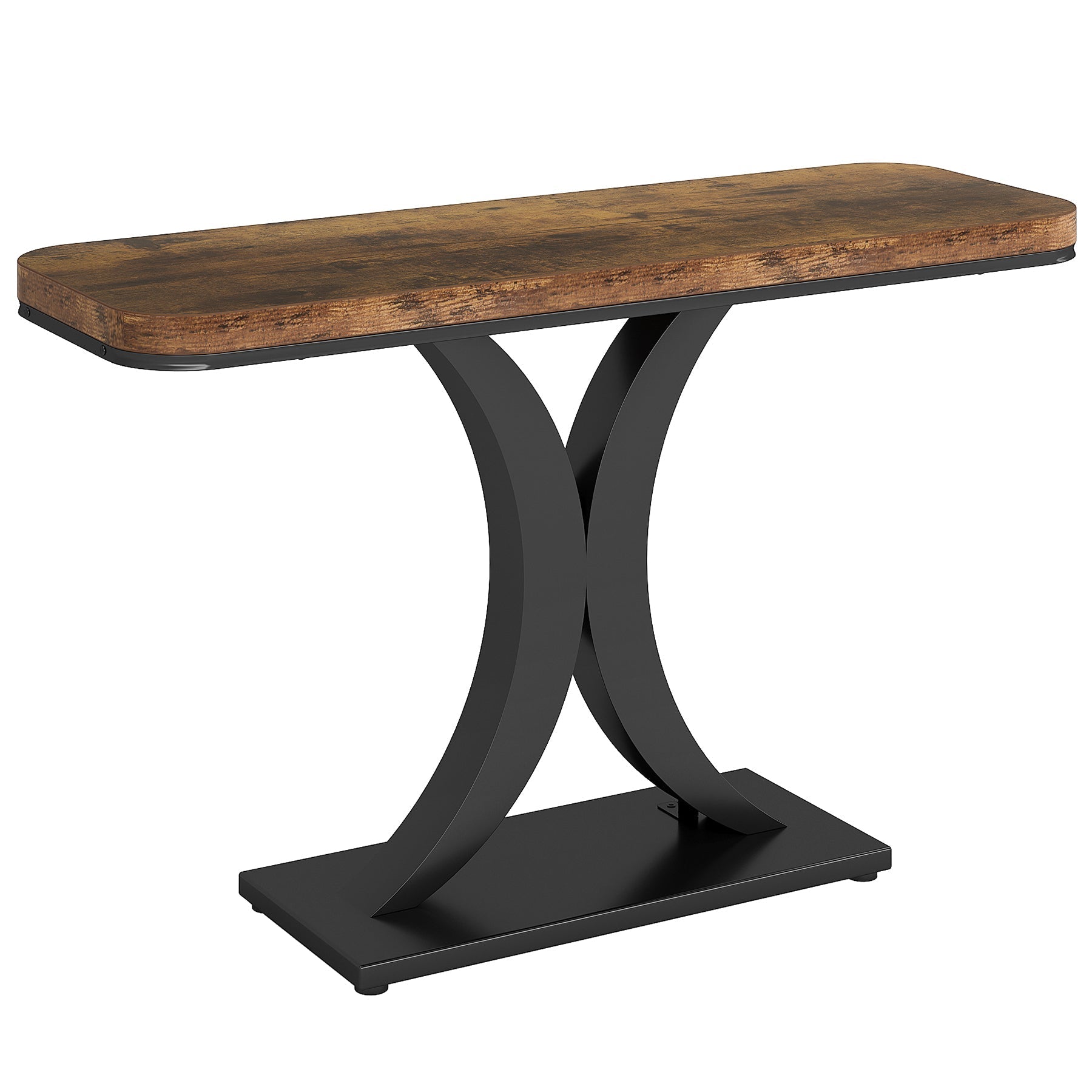 40" Modern Geometric Console Table for Narrow Entryways
