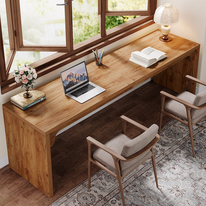 180 cm Double Desk, Long Computer Desk for Home Office and Office