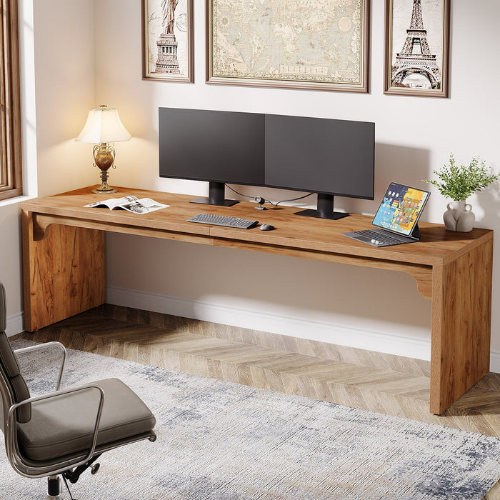 180 cm Double Desk, Long Computer Desk for Home Office and Office