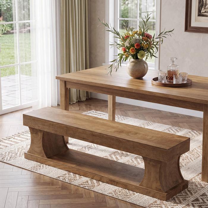 160cm Shoe Bench, MDF Storage Bench with Seat for Hallway