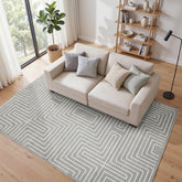 Tribesigns Geometric Low-Pile Rug, Non-Slip Backing, Machine Washable Up to 30°C, OEKO-TEX Certified 3