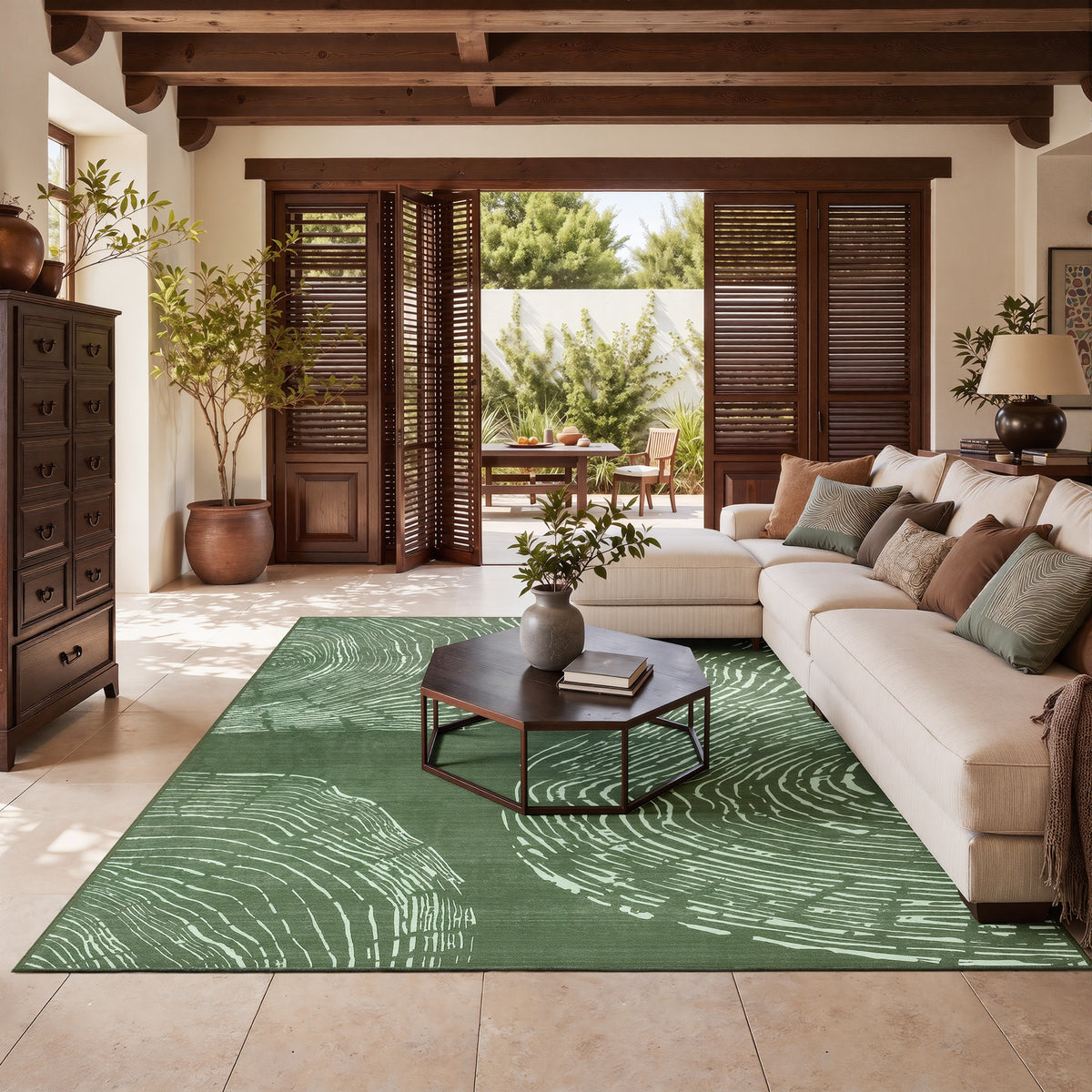 Tribesigns Machine-Washable Abstract Rug, Various Sizes, Soft, Minimalist, Non-slip, Short-pile, OEKO-TEX Certified