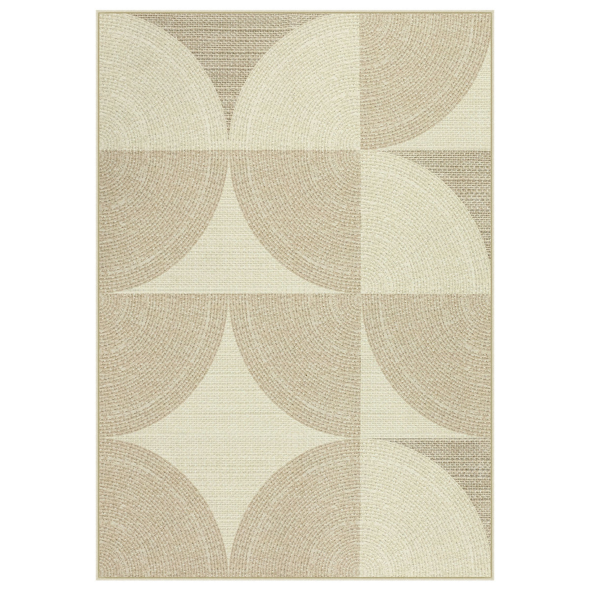 Tribesigns geometric rug, modern short-pile living room rug, washable & non-slip