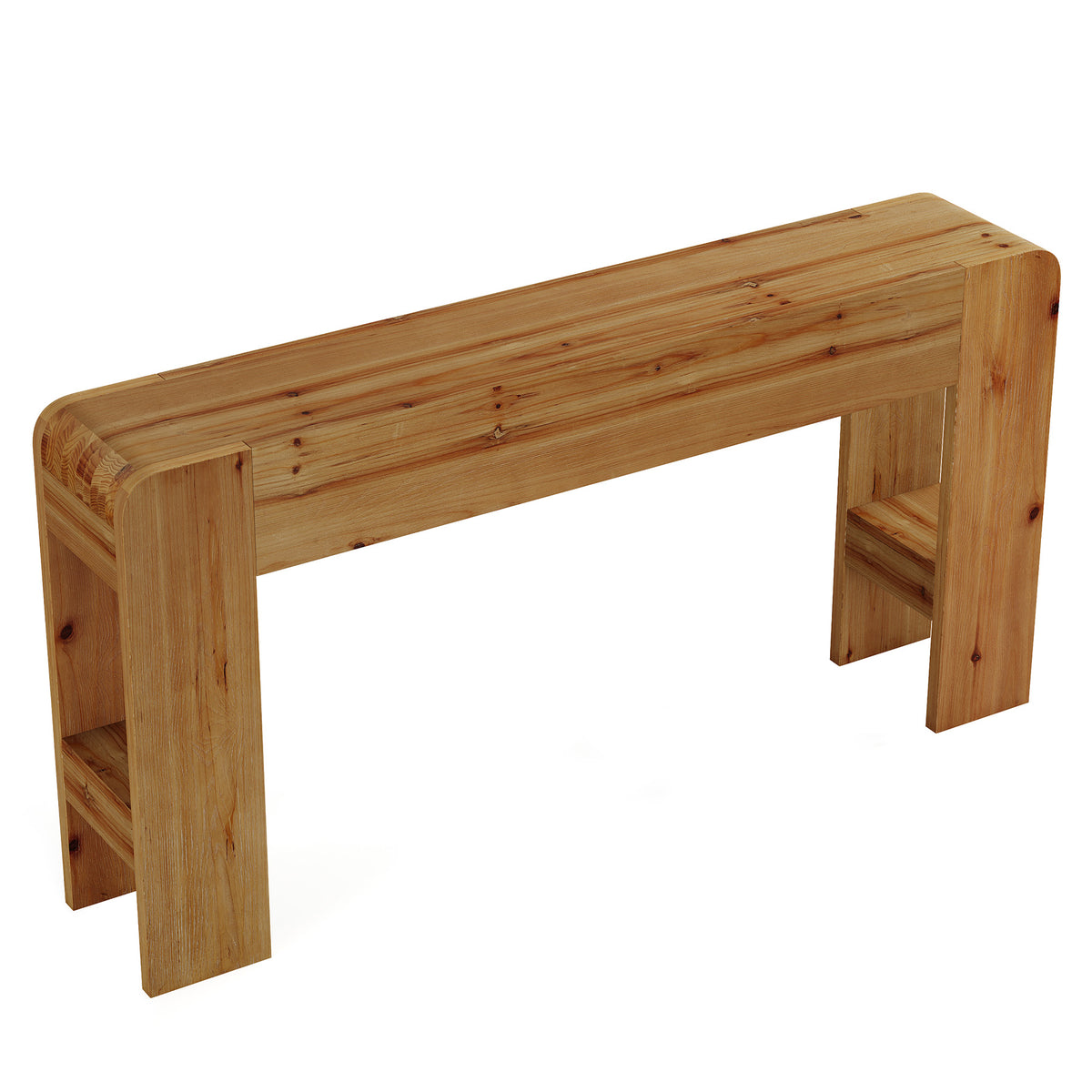 160cm Console Table, Solid Wood Farmhouse Narrow Sofa Table for Entryway Hallway