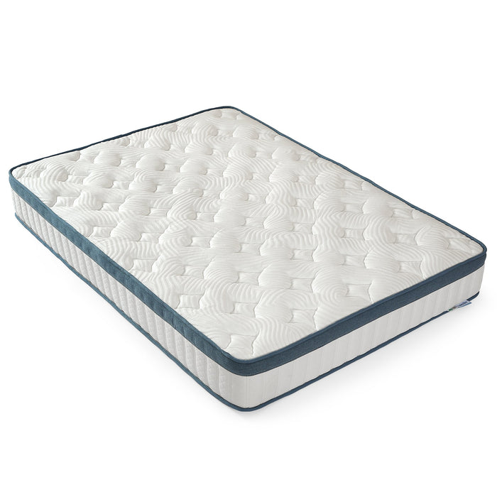 90 x 200 cm Pocket Spring Mattress, H2 Firm Mattress with Memory Foam and Washable Cover