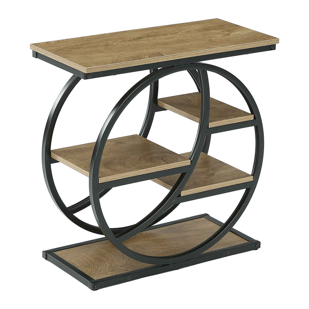 65cm Narrow Side Table, 4-Tier Bedside Table with Storage for Living Room Bedroom