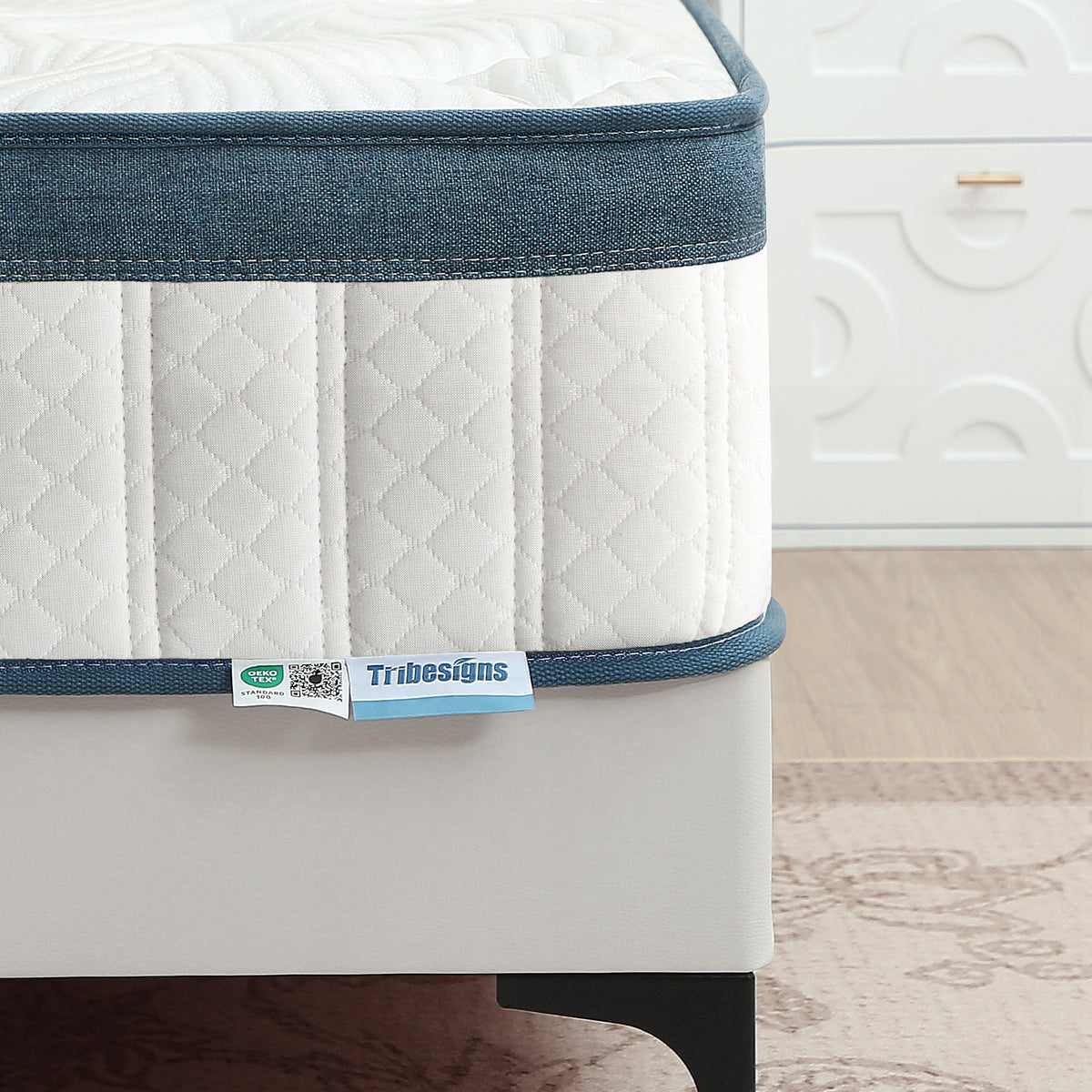 Pocket-spring mattress, 200 cm spring mattress with gel memory foam