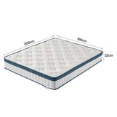 Pocket-spring mattress, 200 cm spring mattress with gel memory foam 3