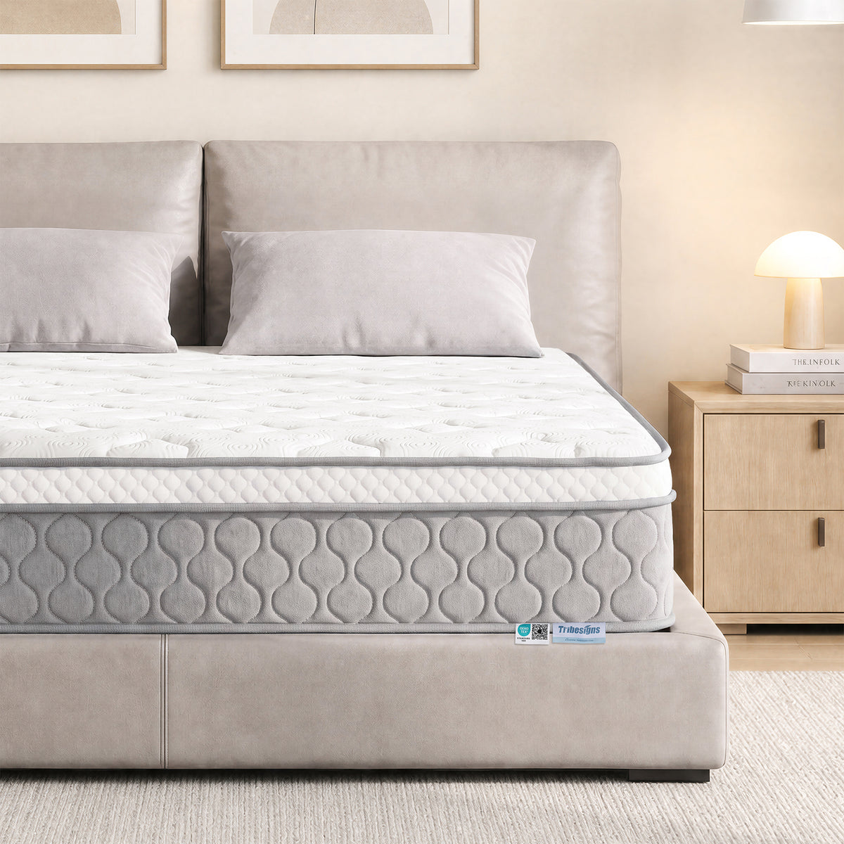 Tribesigns Spring Mattress,Comfortable Supportive Mattress with Durable Coil Core