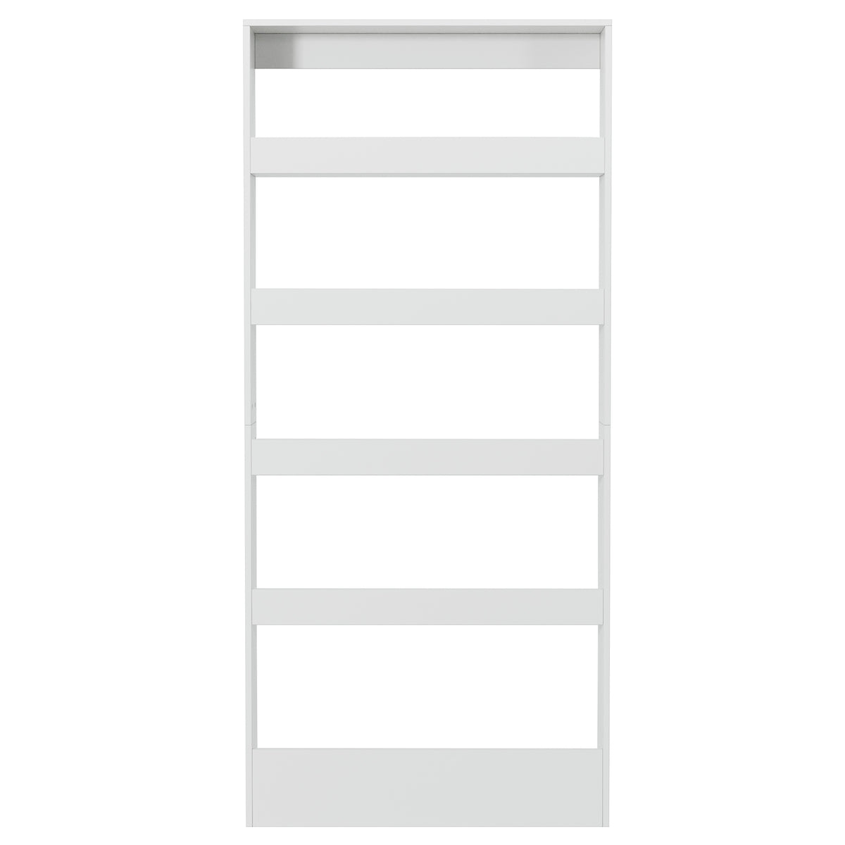 180cm Slim Bookshelf, 5-Tier Wall Mounted Bookcase Organizer for Living Room Kitchen