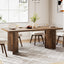 63" Farmhouse Dining Table, Kitchen Table with Large Tabletop for 4-6