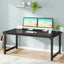 63" Large Office Desk, Industrial Writing Workstation
