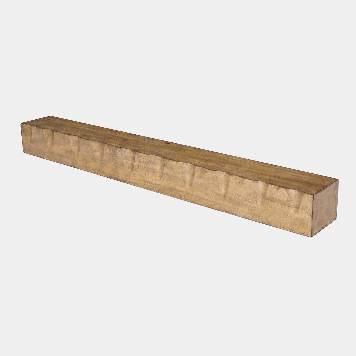 Tribesigns Rustic Suspended Fireplace Shelf in Solid Wood, 160 cm, Load Capacity 36 kg