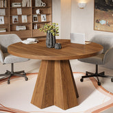 47" Round Conference Table, Small Meeting Table with Thickened Tabletop 3