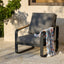 29.9" Wide Outdoor Patio Sofa, Modern Single Seat With Removable Cushions