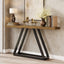 63" Console Table, Modern Sofa Table Entryway Table with Metal Frame
