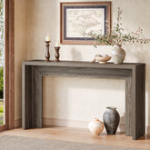 140cm Farmhouse Console Table with Storage, Narrow Wooden Entryway Sofa Table for Hallway, Foyer, or Living Room 3