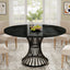 Round Dining Table for 4-6, 47" Farmhouse Circle Kitchen Table