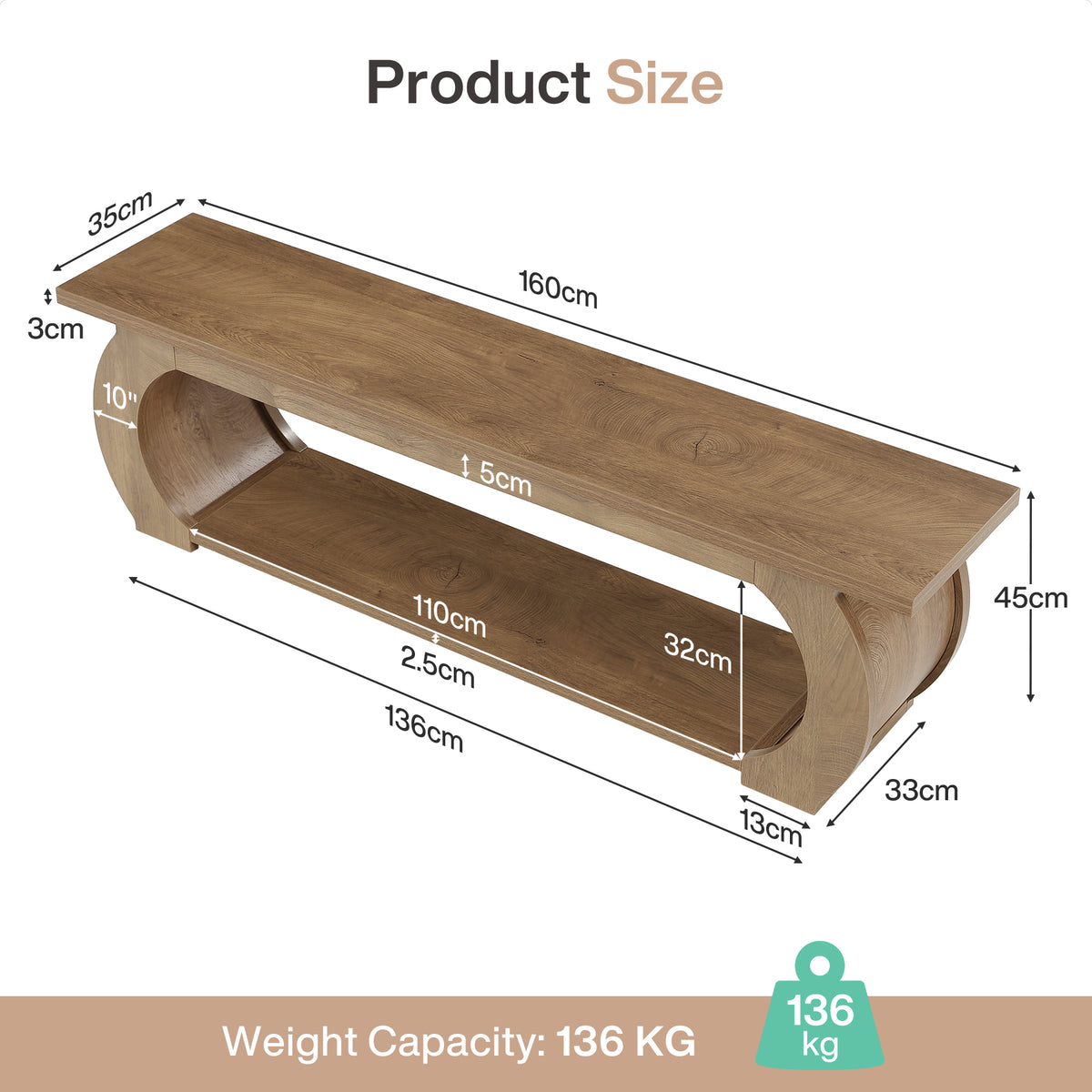 160cm Entryway Bench, Farmhouse Wooden Shoe Bench with Storage Shelf for Hallway