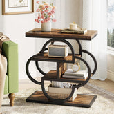 23.6" End Table, 4 - Tier Narrow Sofa Side Table with unique frame Tribesigns 3