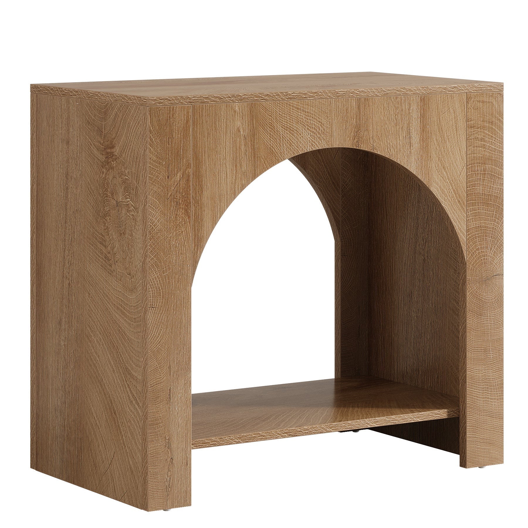 27" Nightstand, Farmhouse Bedside Table with Storage Tribesigns