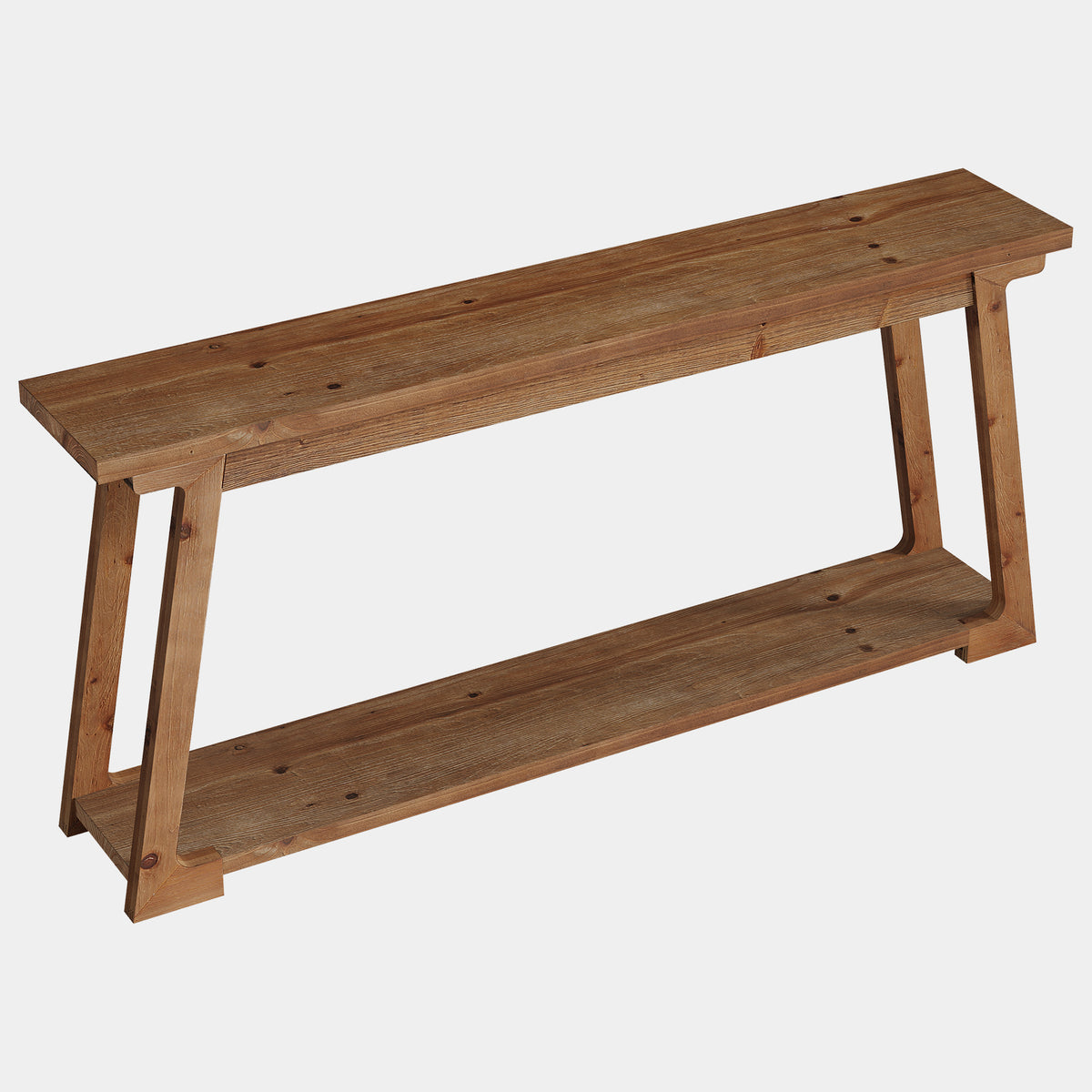 160cm Console Table, 2-Tier Wooden Hallway Table for Living Room Entryway