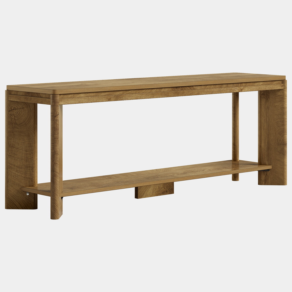 160cm Console Table, 2-Tier Sofa Entryway Table with Storage for Hallway Living Room