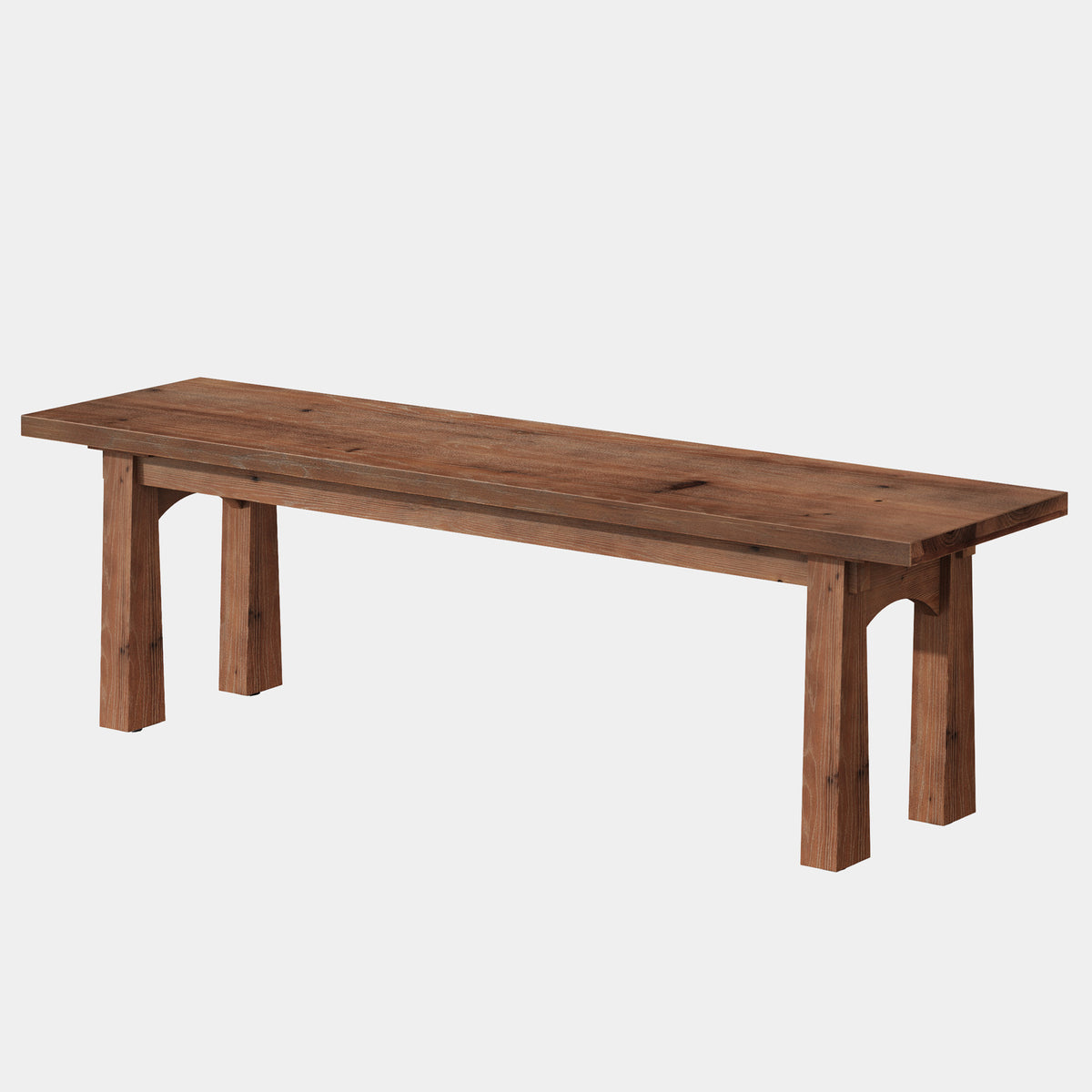 140cm Entryway Bench, Solid Wood Farmhouse Shoe Bench